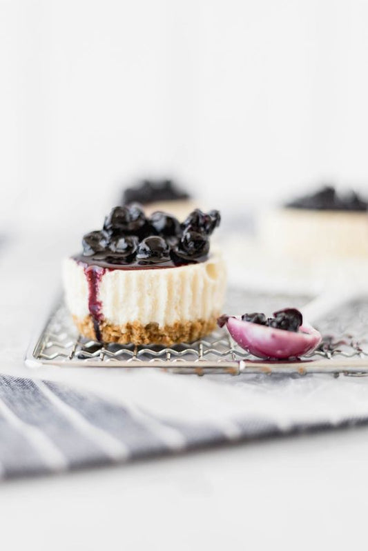 Mini Cheesecake de Arándanos