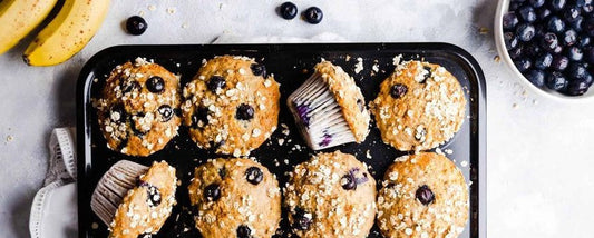 MUFFINS DE BANANA Y ARÁNDANOS by @thecookgirl