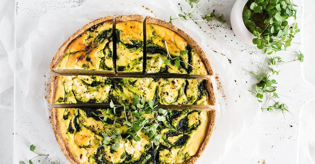 Tarta de Champiñones y Espinaca