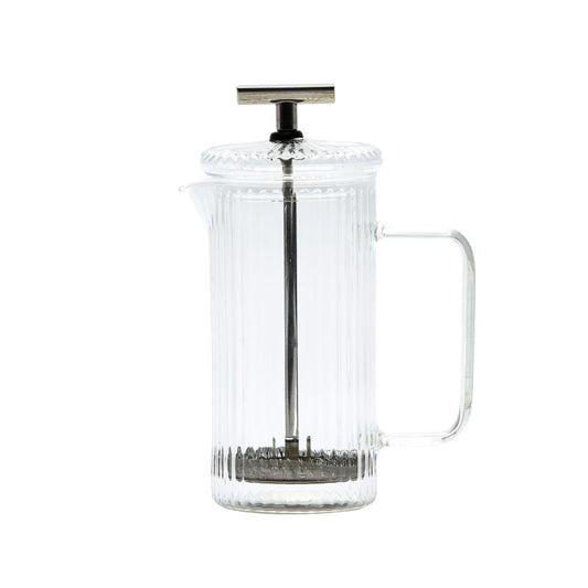 Cafetera de vidrio rallada con embolo 350ml