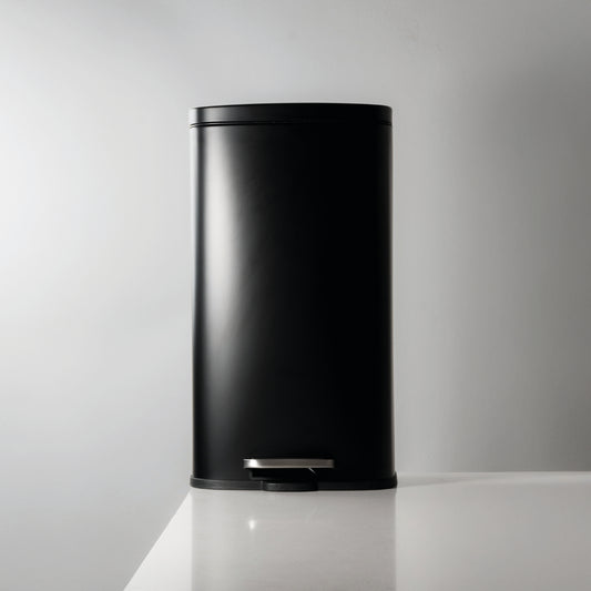 Cesto rectangular de acero inoxidable Negro de 5L