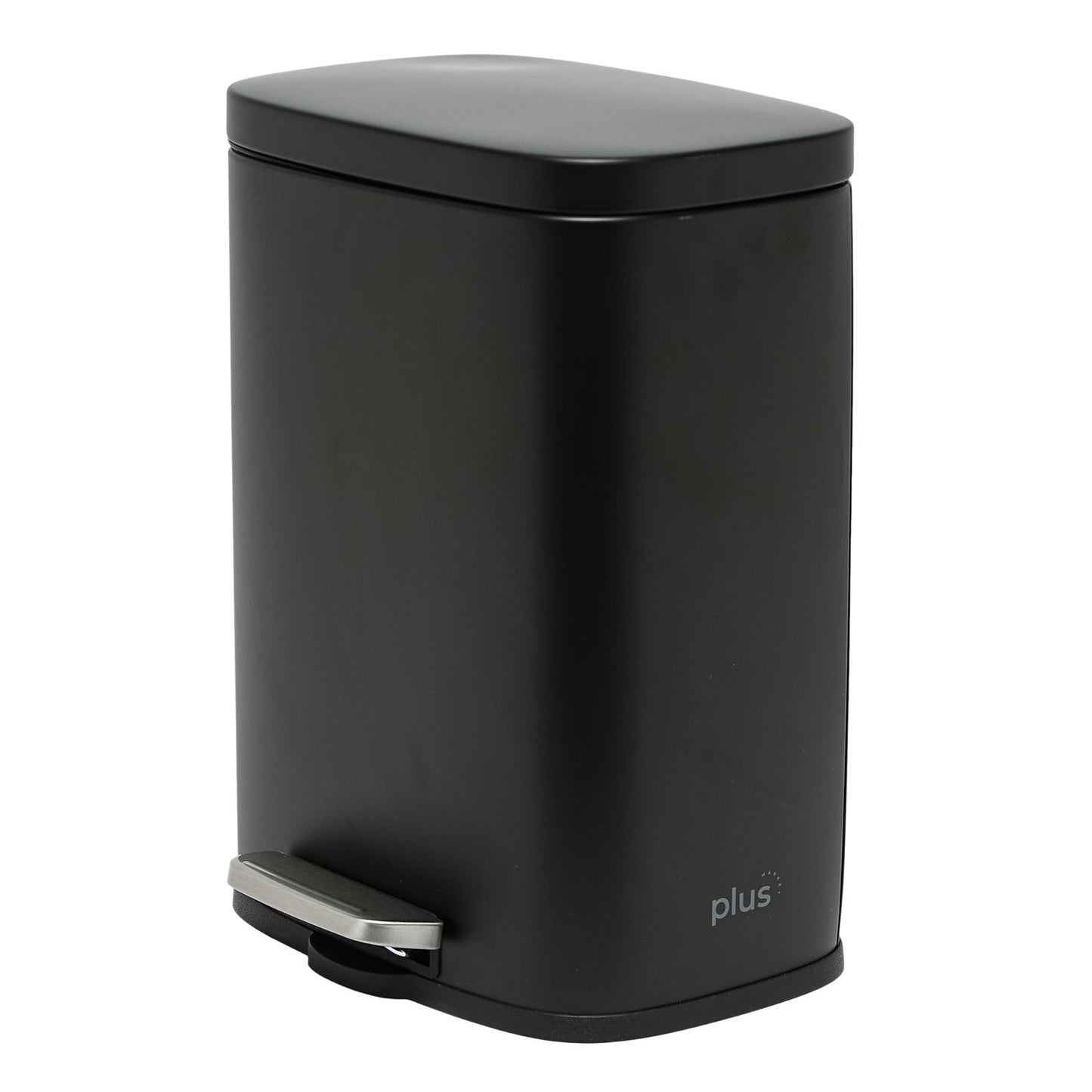 Cesto rectangular de acero inoxidable Negro de 30L