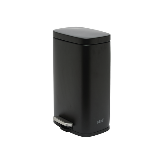 Cesto rectangular de acero inoxidable Negro de 30L