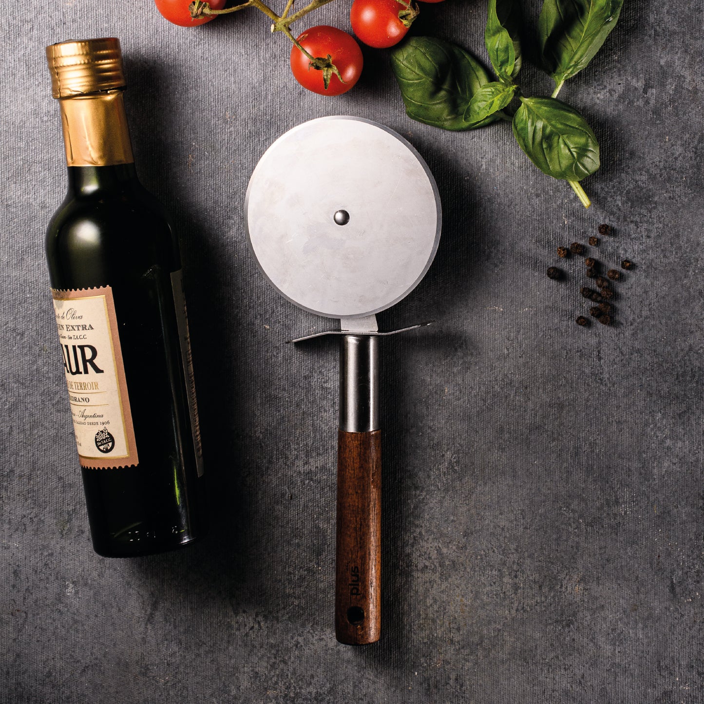 Corta pizza 9cm mango Acacia