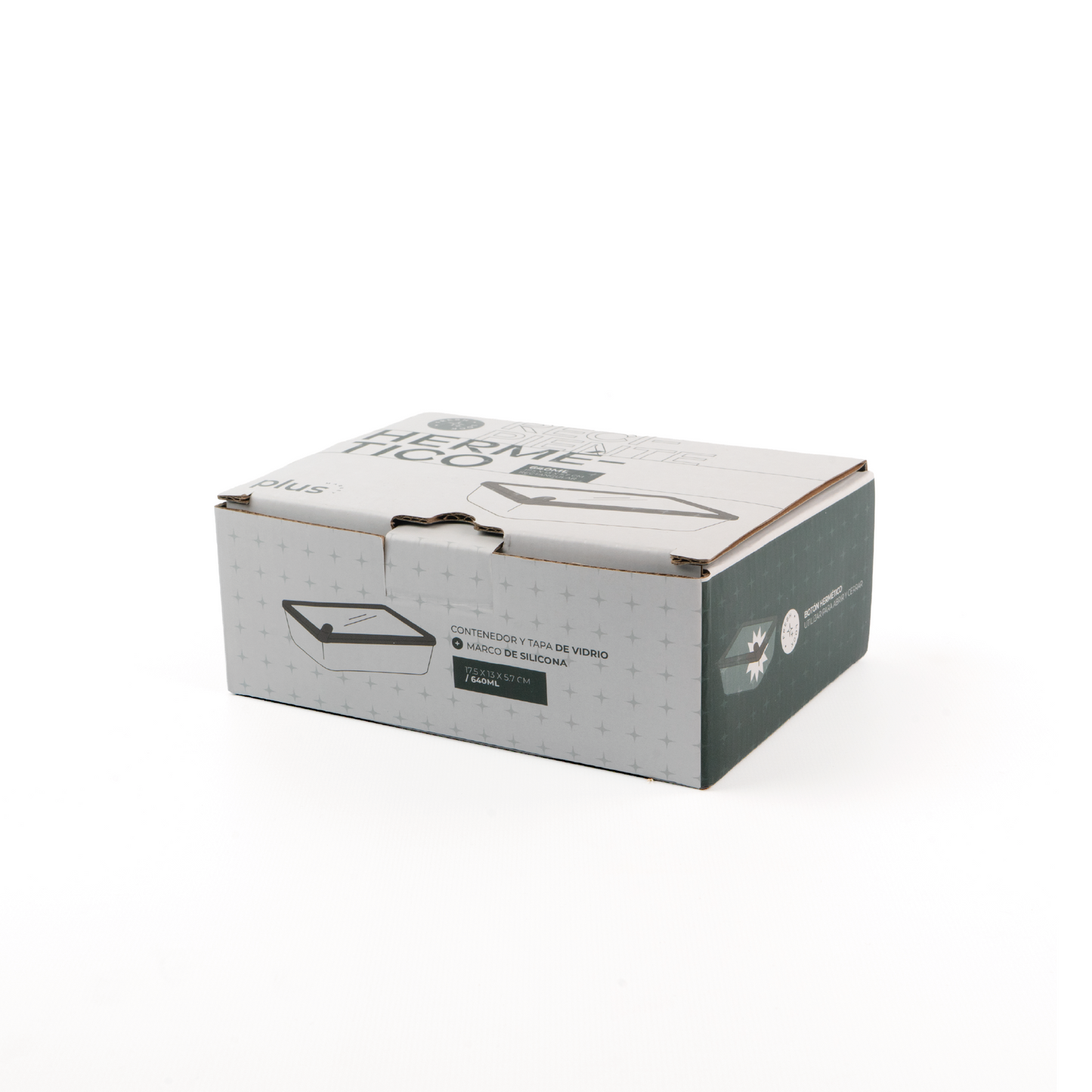 Contenedor de vidrio hermético 640 ml