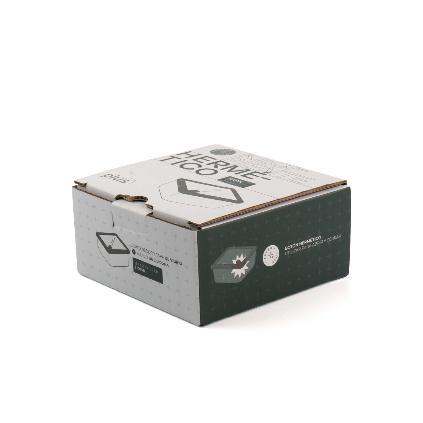 Contenedor de Vidrio Hermético 520ml