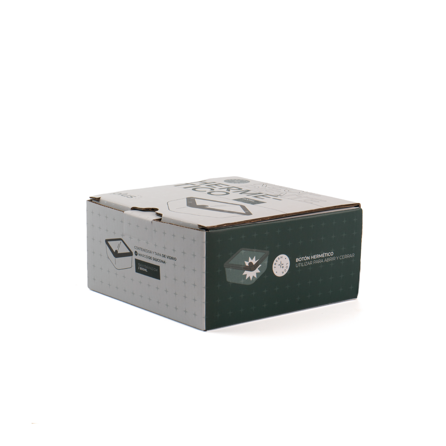 Contenedor de Vidrio Hermético 800ml