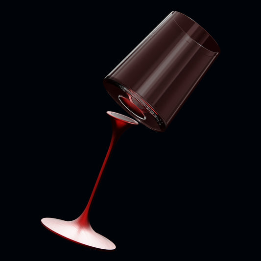 Tallo para copas de cristal imantado Rojo