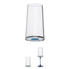 Copa cristal trago largo con imán Azul Set x 2