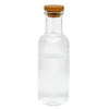 Botella vidrio c/tapa corcho 1L