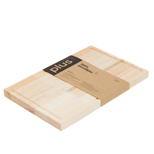 Set X4 Plato Rect. Para Asado De Eucalipto De 19x29x2 Cm