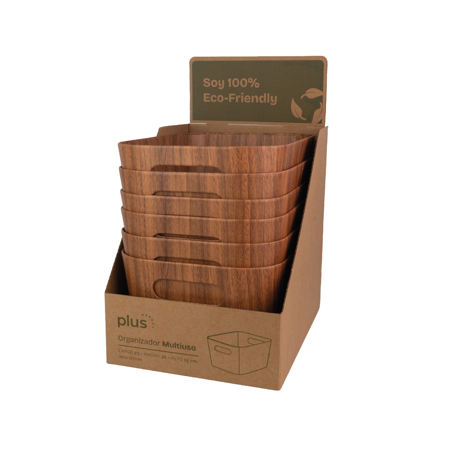 Organizador multiuso fibra/veg 23x31x15 cm