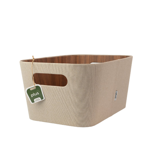 Organizador multiuso crema 23x31x15 cm