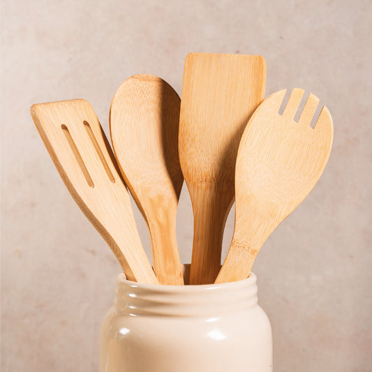 Set x4 Utensilios de Bambu Paint