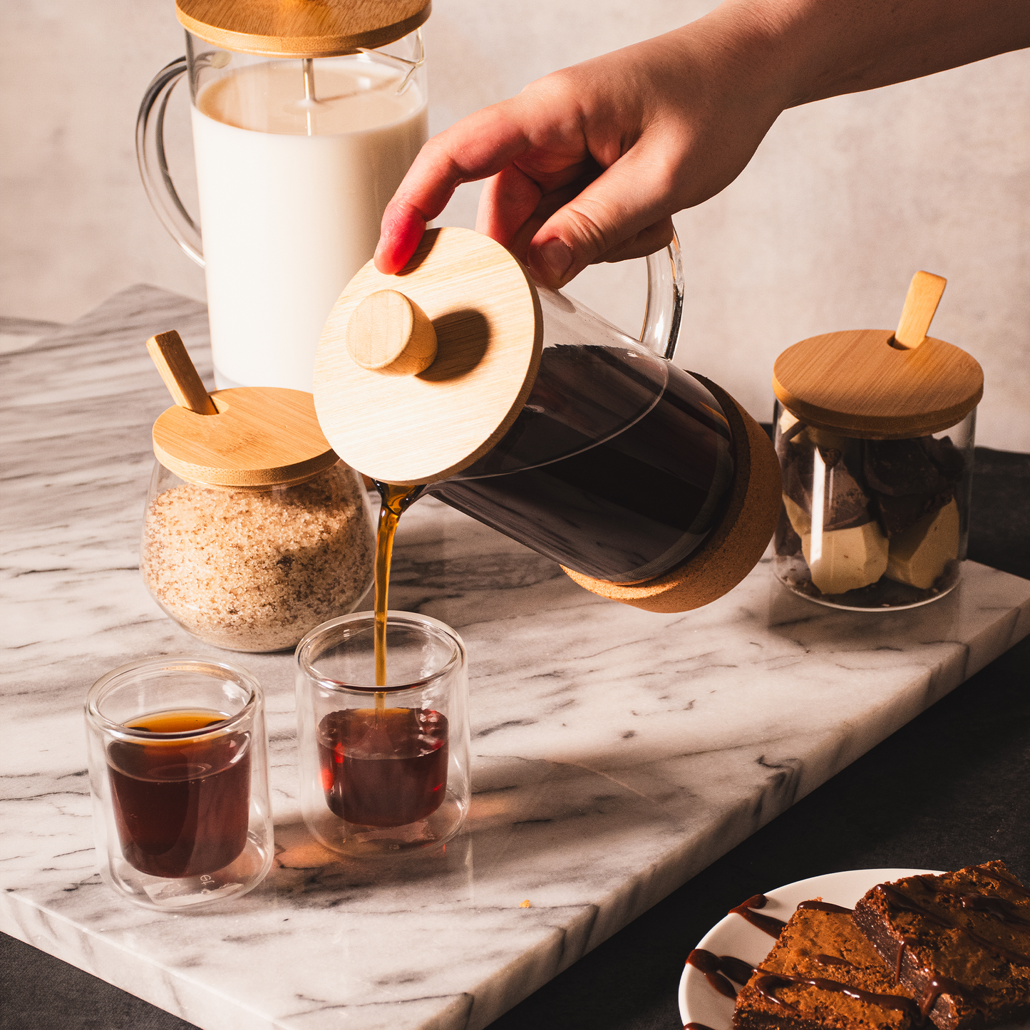 Cafetera corcho 600