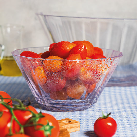 Bowl acrilico facetado 15 cm diam