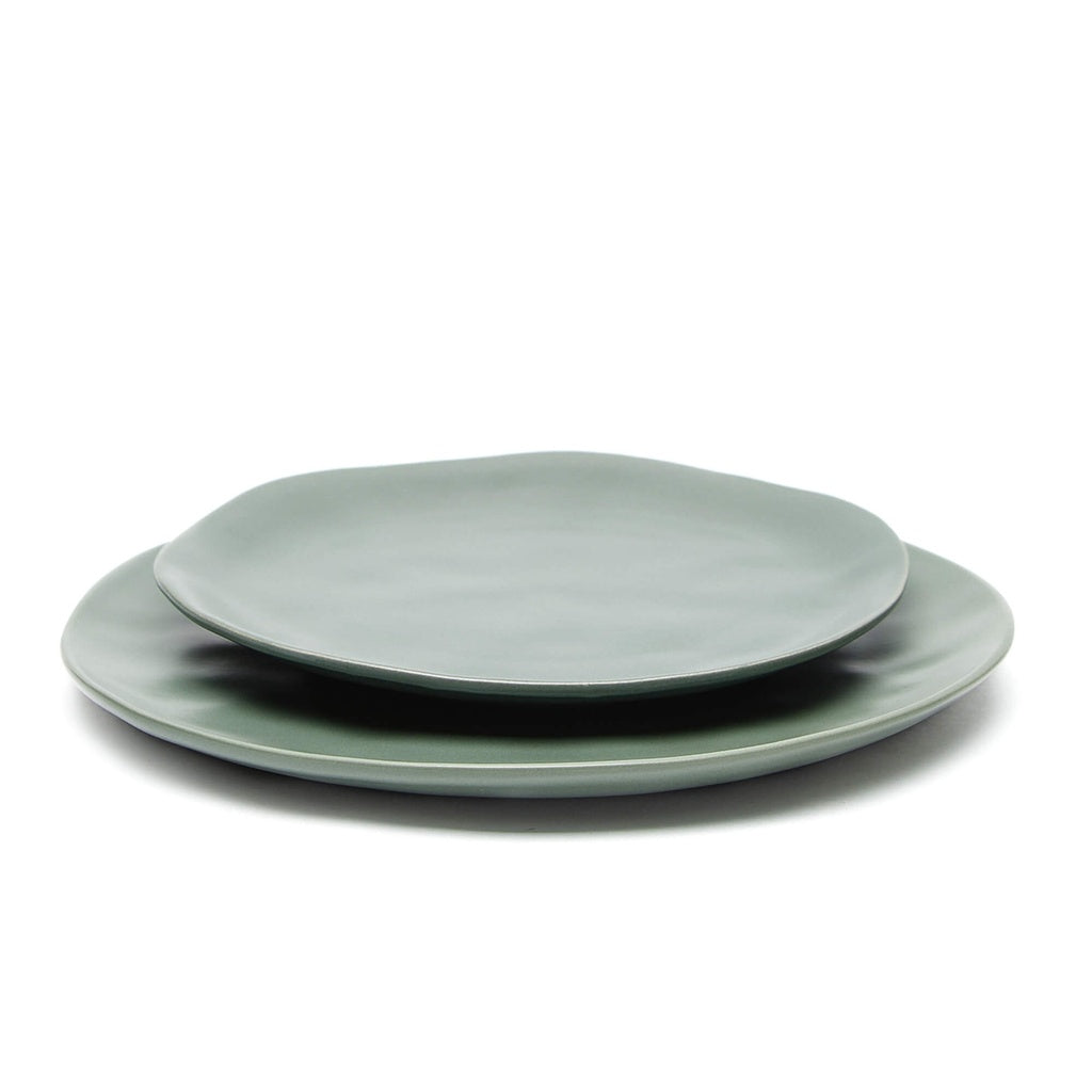 Plato cerámica verde 26 cm