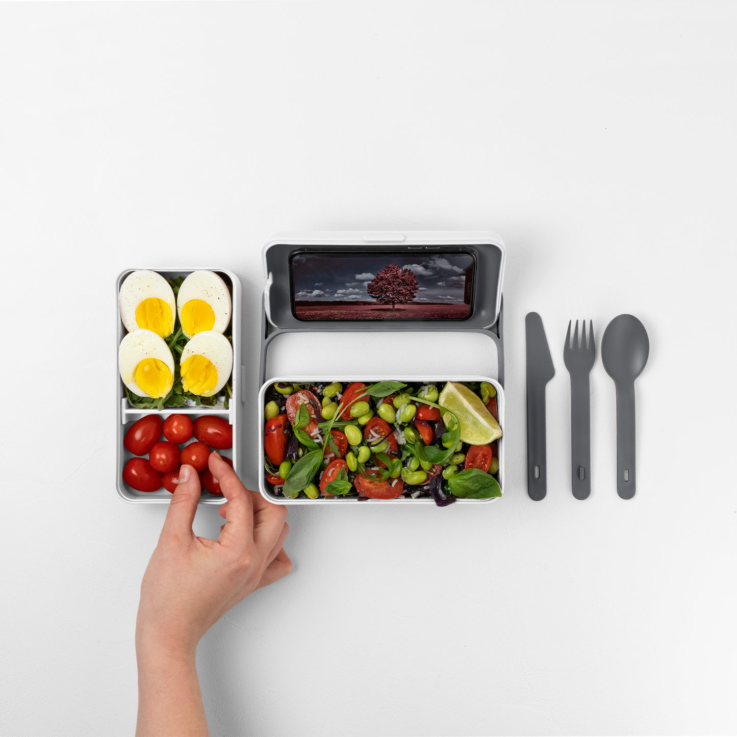 Bauletto Lunchbox M blanco