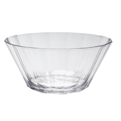 Ensaladera acrilico facetado 26 cm diam