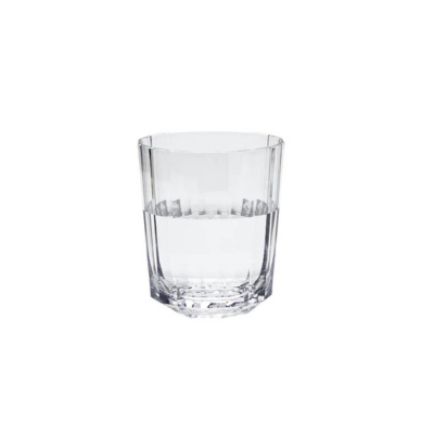 Vaso acrilico facetado 400 cc