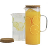 Jarra vidrio c/tapa corcho 1,5 L