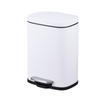Cesto rectangular ac/inox 30L blanco