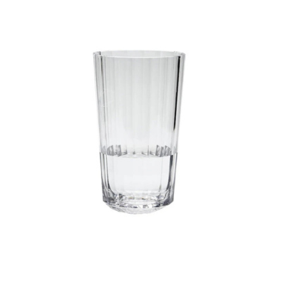 Vaso largo acrilico facetado 750 cc