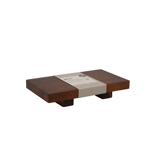Tabla con pie acacia 16 x 9 cm