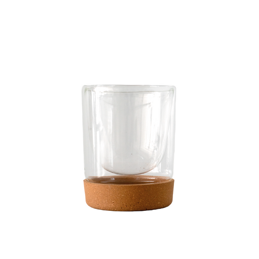 Vaso doble vidrio cork 350ml