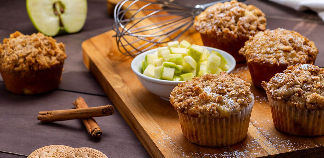 Muffins de Manzana con Crumble
