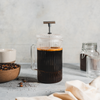 Cafetera de vidrio rallada con embolo 350ml