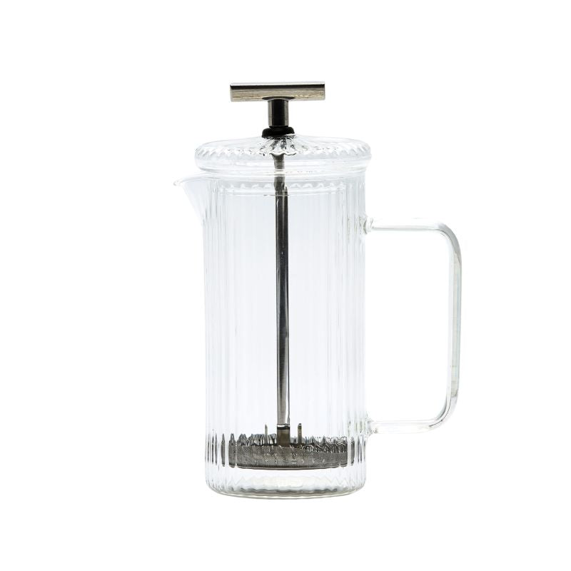 Cafetera de vidrio rallada con embolo 350ml