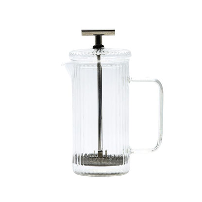 Cafetera de vidrio rallada con embolo 350ml
