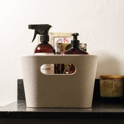 Organizador multiuso crema 23x31x15 cm