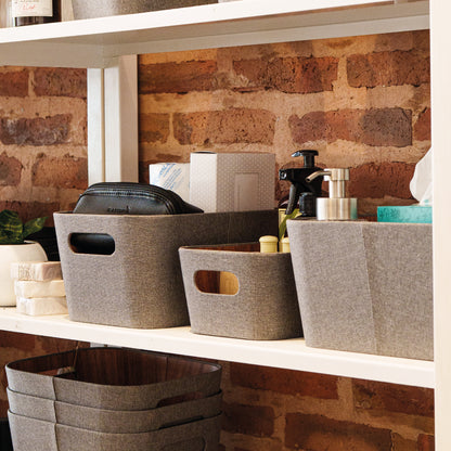 Organizador multiuso gris 30x41x20 cm