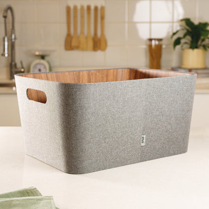 Organizador multiuso gris 30x41x20 cm