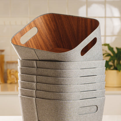 Organizador multiuso gris 30x41x20 cm