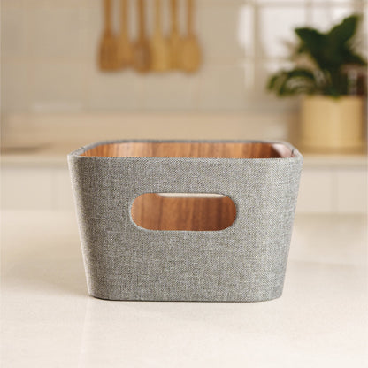 Organizador multiuso gris 26x18x11 cm
