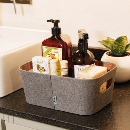 Organizador multiuso gris 23x31x15 cm