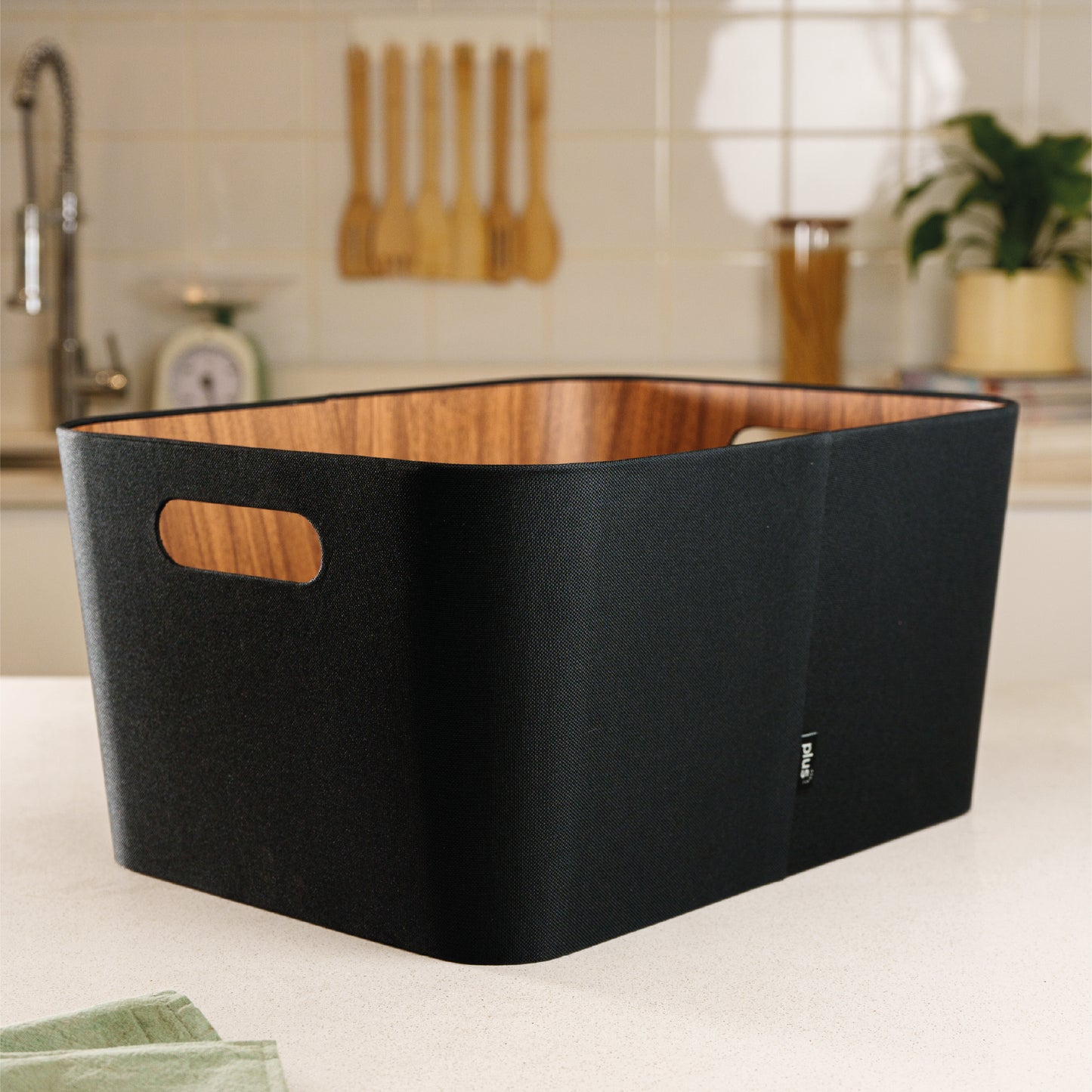 Organizador multiuso negro 23x31x15 cm