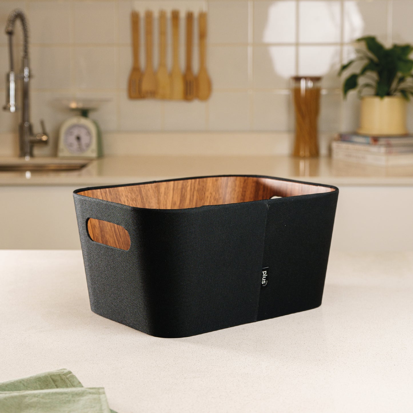 Organizador multiuso negro 23x31x15 cm