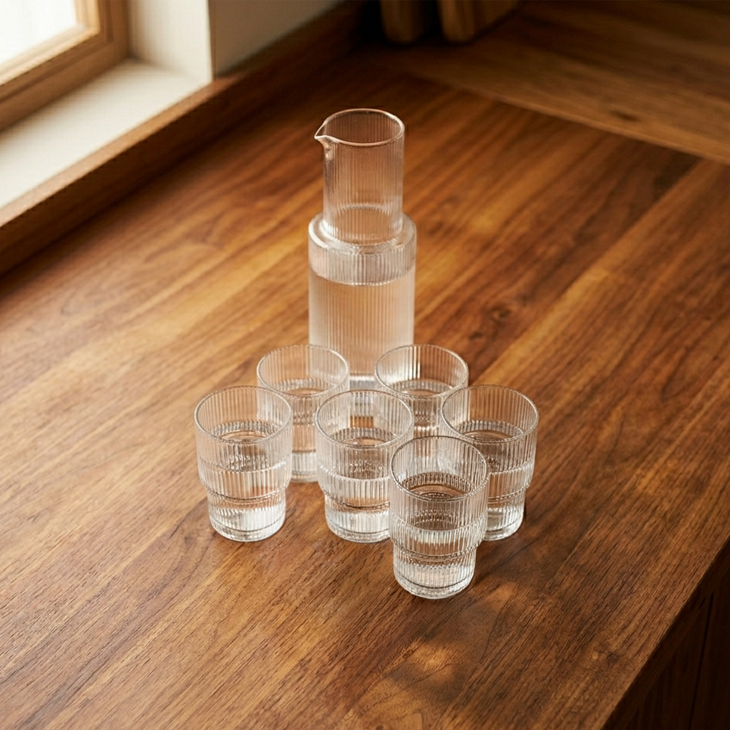 Combo Jarra Babilon 1l Con Set X6 Vasos Babilon De 210 Ml