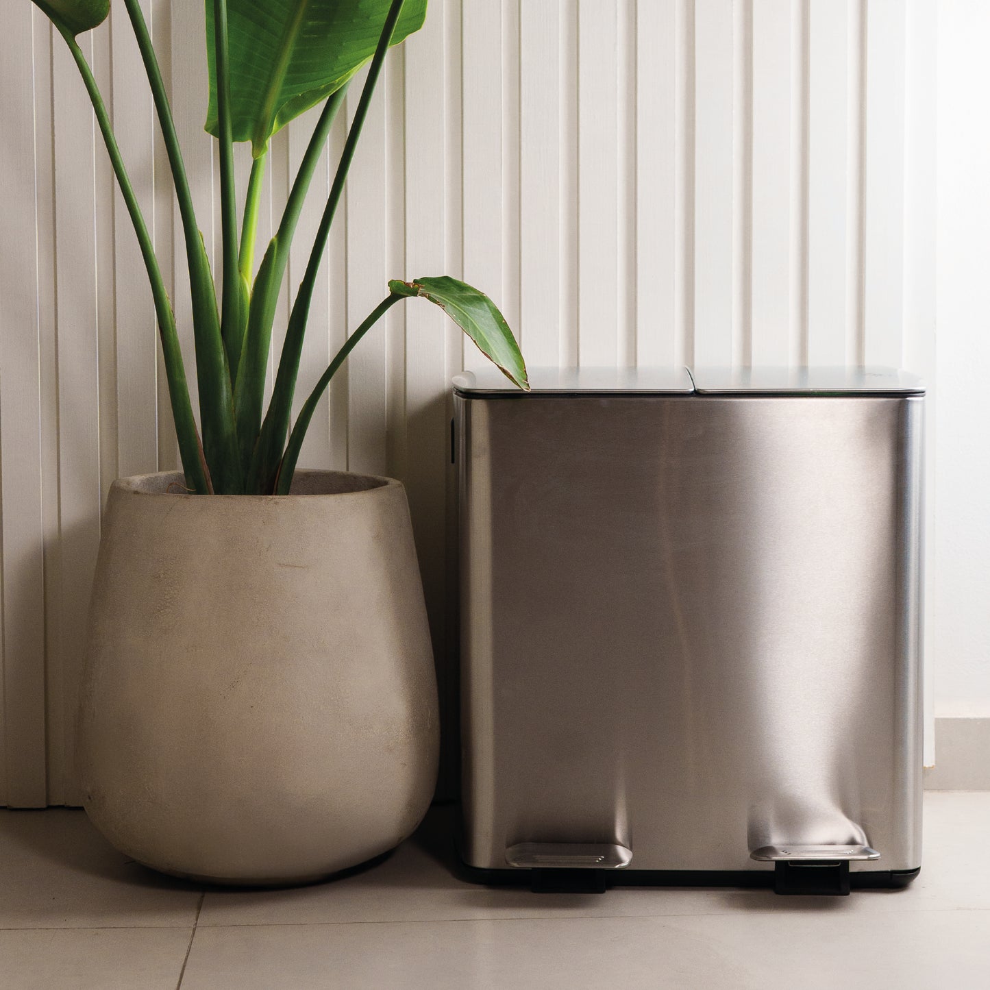 Cesto dos compart. p/reciclado 40L