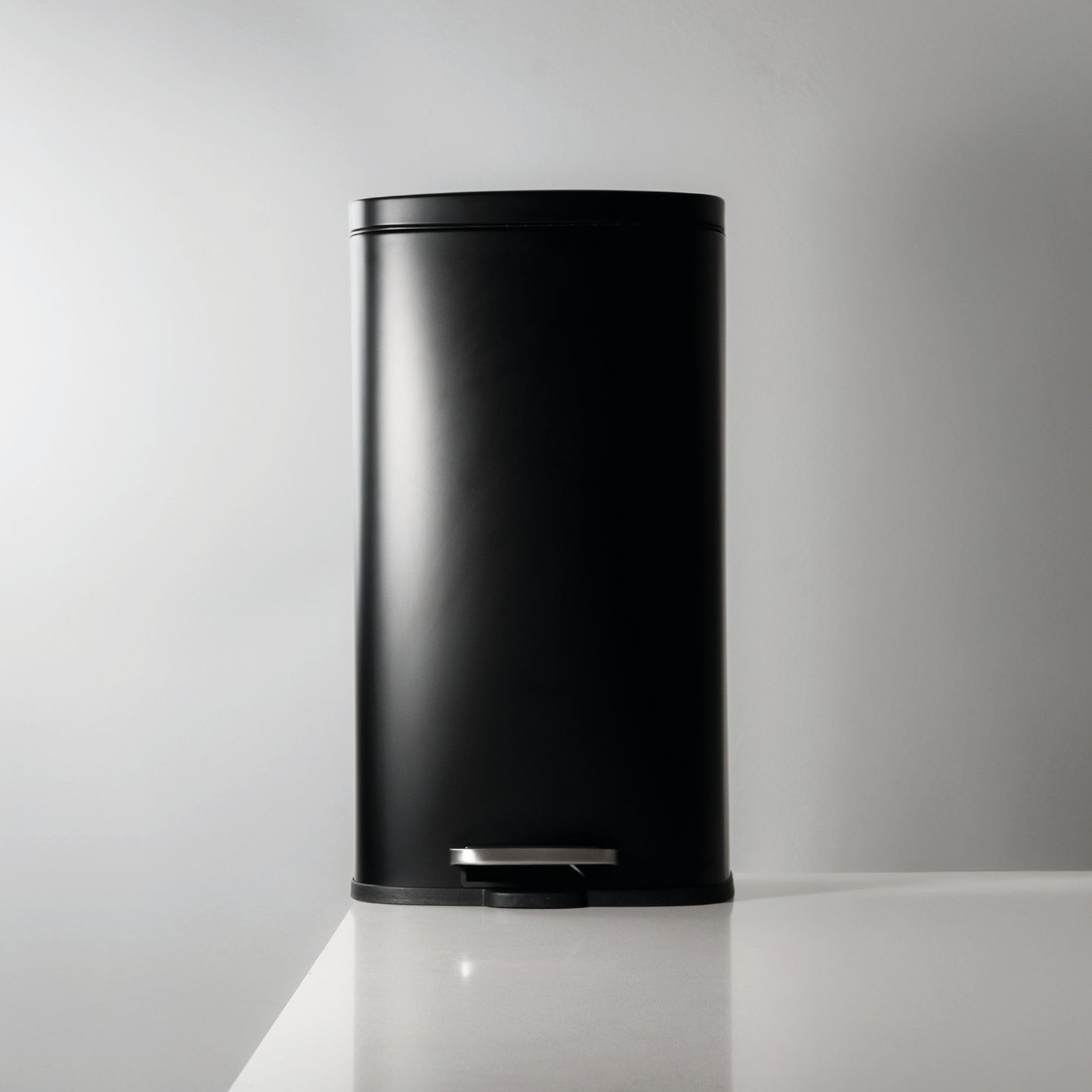 Cesto rectangular de acero inoxidable Negro de 30L