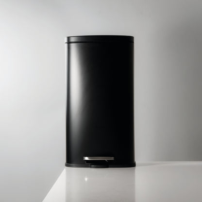 Cesto rectangular de acero inoxidable Negro de 30L