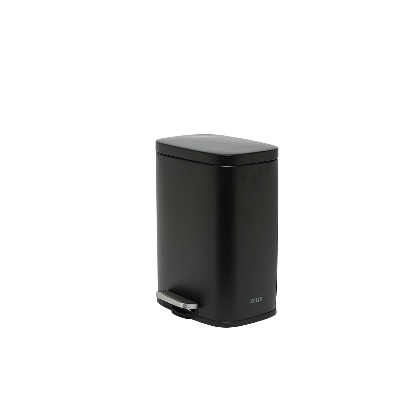 Cesto rectangular de acero inoxidable Negro de 5L
