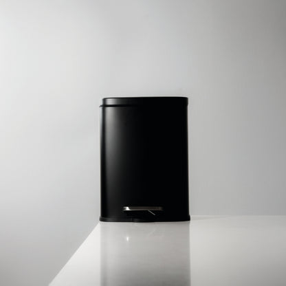 Cesto rectangular de acero inoxidable Negro de 12L