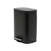 Cesto rectangular de acero inoxidable Negro de 12L