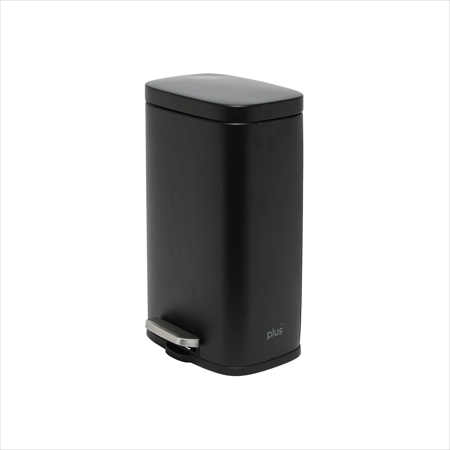 Cesto rectangular de acero inoxidable Negro de 30L