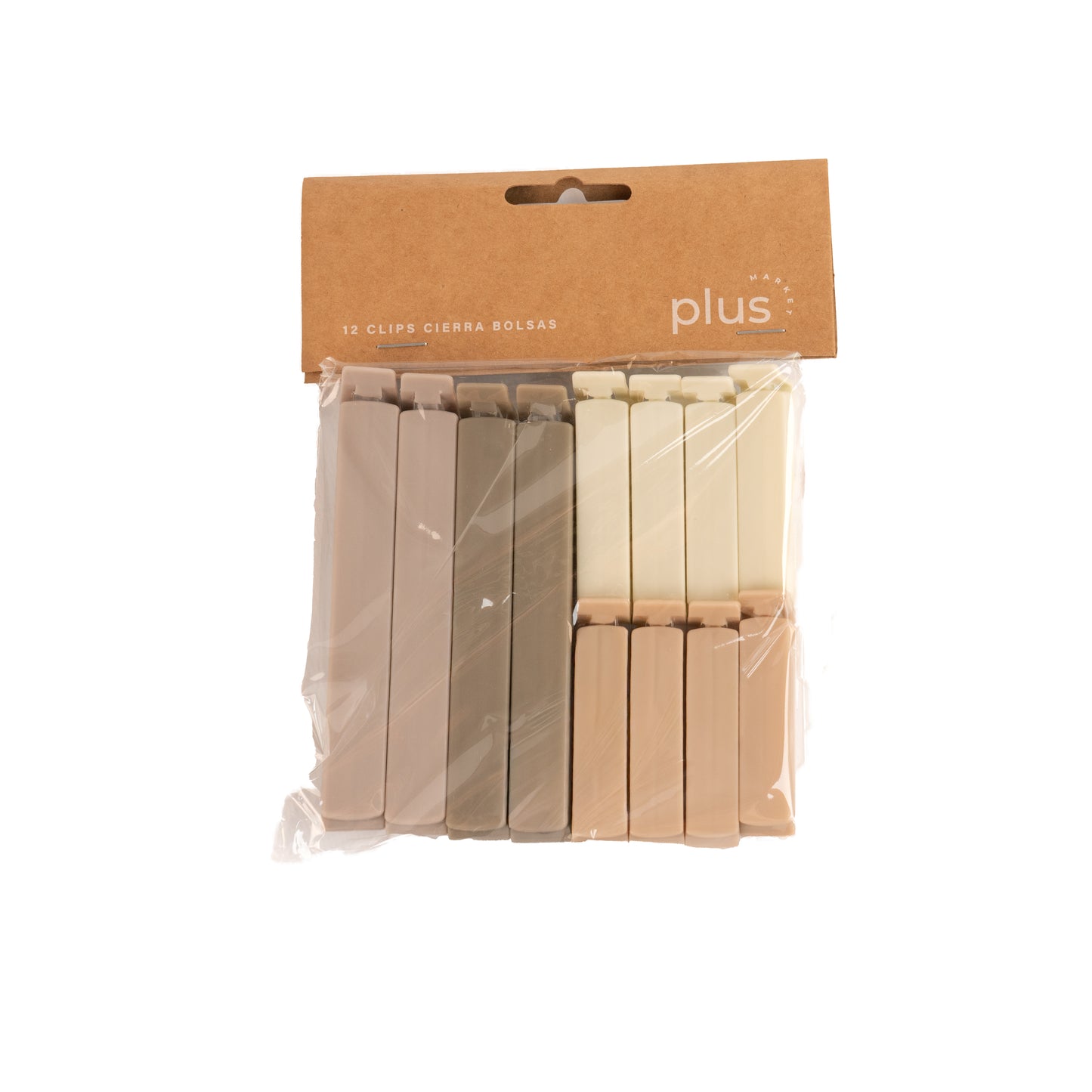 Set x 12 clips plasticos